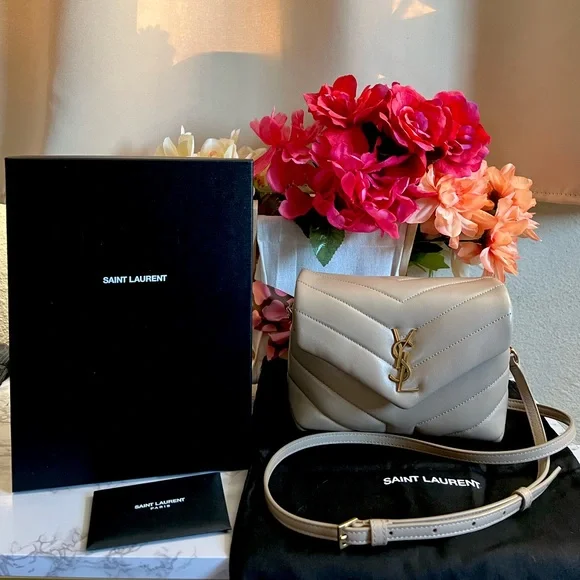 Quilted Leather Sac Yves Saint Laurent Toy Loulou Leather Shoulder